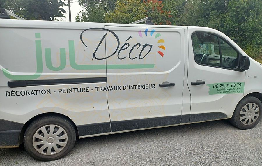 Marquage véhicule utilitaire jul deco